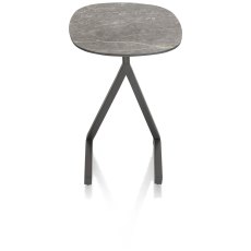 Minato 45 x 30cm Laptop / Sofa Table (Light Grey Finish) by Habufa