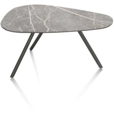 Minato 75 x 45cm Coffee Table (Light Grey Finish) by Habufa