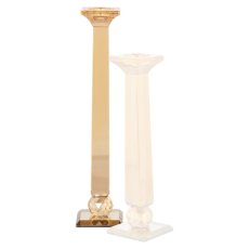 Candle holder Milou big Amber