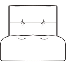 Gravina Armless Chair Section (76cm) by Italia Living