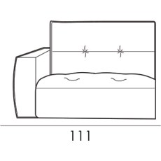 Gravina Maxi Armchair Section 123cm (Left) by Italia Living