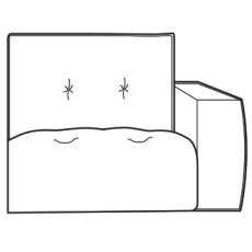 Gravina Small Armchair Section 93cm (Right) by Italia Living