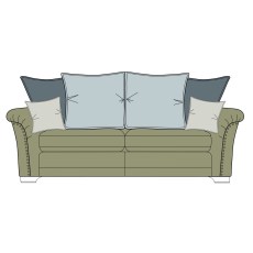 Adler 3 Seater Pillowback Sofa by Alstons