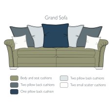 Adler Grand Pillowback Sofa by Alstons