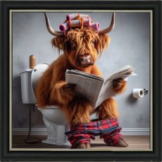 Highland Cow Tartan Trousers