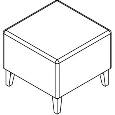 Alaska Footstool by Meridian Upholstery Alaska Footstool by Meridian Upholstery