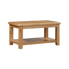 Queensbury Oak Coffee Table with Shelf