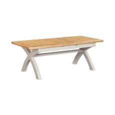 Queensbury Painted Small Cross Leg 180-26cm Extending Dining Table