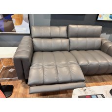 Genesi 218cm Sofa with Electric Recliner & Headrest (Showroom Clearance)