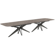 Hexagon 400 x 120cm Fixed Dining Table by Status of Italy