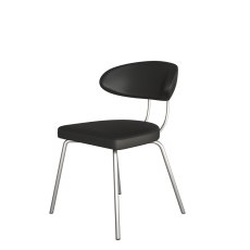 Margot Dining Chair by HND (Black Faux Leather)