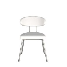 Margot Dining Chair by HND (White Faux Leather)