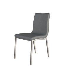 Audrey Dining Chair by HND (Grey Faux Leather)