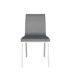 Audrey Dining Chair by HND (Grey Faux Leather)