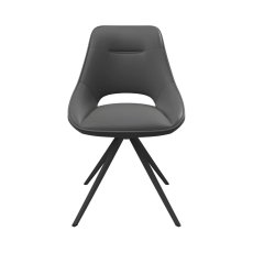 Cerutti Dark Grey Swivel Dining Chair