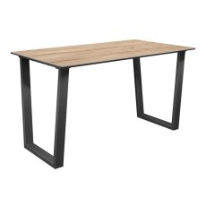 Nino 140 x 80cm Dining Table Oak Effect Ceramic Dining Table