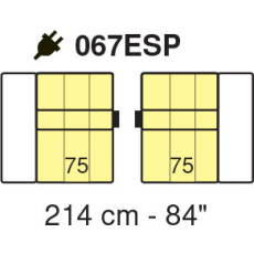 Tuniz 3 Seater 214cm Sofa (with Electric Recliners) by Marinelli Home
