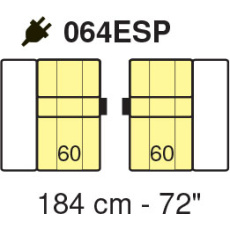 Tuniz 2 Seater 184cm Sofa (with Electric Recliners) by Marinelli Home