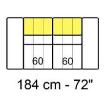 Tuniz 2 Seater 184cm Sofa by Marinelli Home