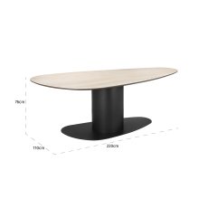 Ritz 220 x 110cm Dining Table by Richmond Interiors