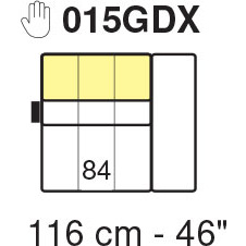 Tuniz RHF 1 Arm Chair Module 116cm (No Recliner) by Marinelli Home