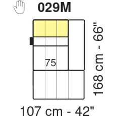 Tuniz RHF Chaise Longue Maxi 1 Arm Module by Marinelli Home