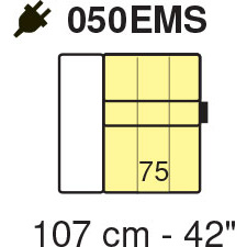 Tuniz LHF 1 Arm Chair Module 107cm (1 Electric Recliner) by Marinelli Home
