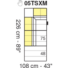 Tuniz LHF 108 x 226cm Terminal Module by Marinelli Home
