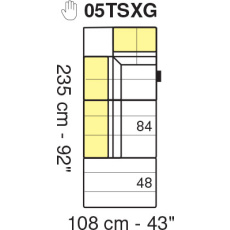 Tuniz LHF 108 x 235cm Terminal Module by Marinelli Home