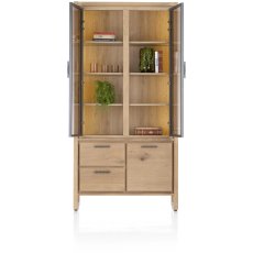 Nystead 100cm Glass Cabinet by Habufa