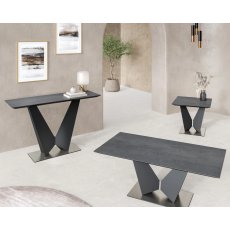 New Westin Slate Grey Ceramic Console Table