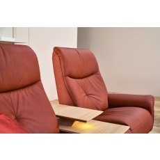 Loona 2.5 Seater Electric Recliner Sofa with Table & Light (4484-41QR) by Himolla