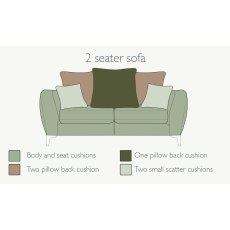Nova 2 Seater Sofa (Pillow Back) by Alstons
