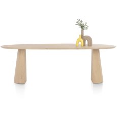 Trenton 240 x 110cm Dining Table (Natural) by Habufa Trenton 240 x 110cm Dining Table (Natural) by Habufa