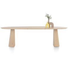 Trenton 270 x 120cm Dining Table (Natural) by Habufa Trenton 270 x 120cm Dining Table (Natural) by Habufa