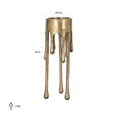 Candle holder Lorin small (Brushed Gold) Candle holder Lorin small (Brushed Gold)