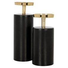 Candle holder Caya big (Black/gold) Candle holder Caya big (Black/gold)