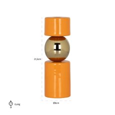 Candle holder Kira (Orange)