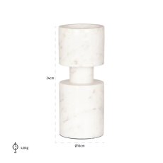 Candle holder Melle big (White)