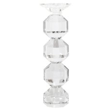 Candle holder Safia big (Clear transparent)
