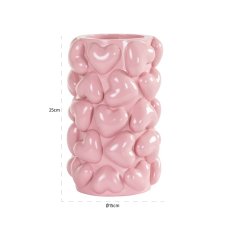 Candle holder Emel hearts small (Pink) Candle holder Emel hearts small (Pink)