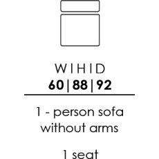 Skandia 1 Person Sofa Without Arms - 1 Seat (CO60)