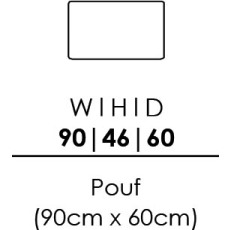 Skandia 90 x 60cm Pouffe (L90)