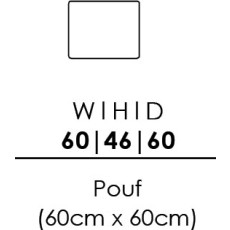 Skandia 60 x 60cm Pouffe (L60)