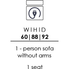 Skandia 1 Person Sofa Without Arms + Electric Recliner Recliner - 1 Seat (CO60-F21)