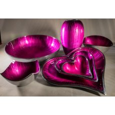 Brushed Pink Fruit Bowl 25cm