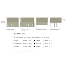 Louisa Euro Slim Headboard by Hypnos Beds