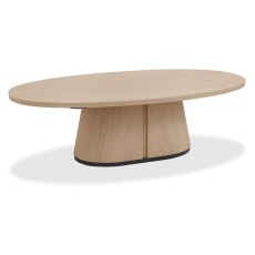 Luma Scandi Oak & Peppercorn Oval Coffee Table