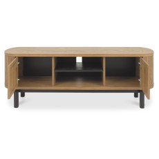 Luma Rustic Oak & Peppercorn Entertainment Unit