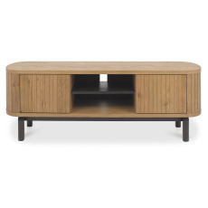 Luma Rustic Oak & Peppercorn Entertainment Unit